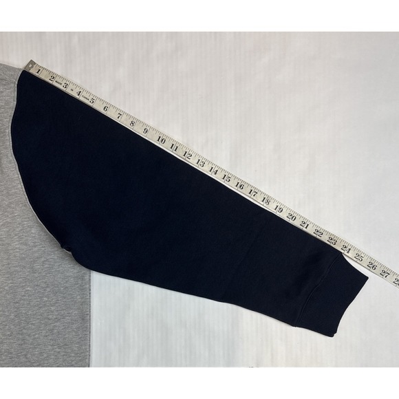 Antigua USA Soccer Mens Pullover Quarter Zip Fleece Sweater Gray Navy Size 2XL - Picture 5 of 7